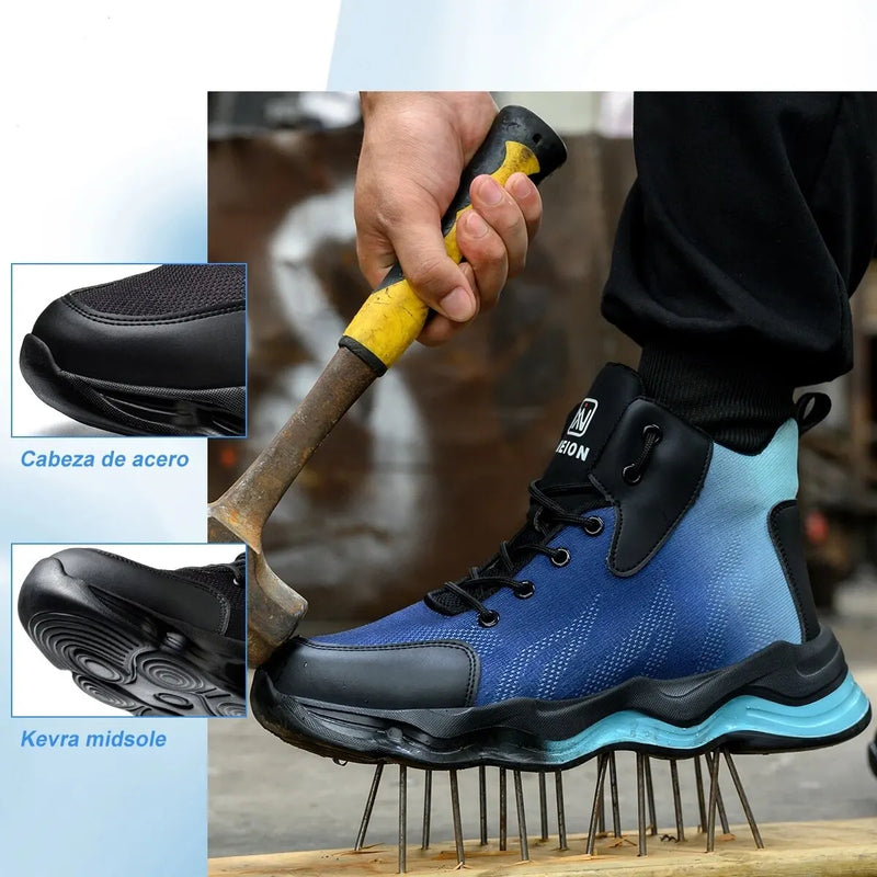 Men Safety Work Shoes Anti-Smash Anti-Puncture Industrial Shoes