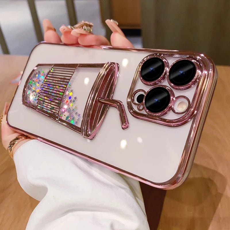 Luxury Lens Transparent Silicon Soft Cellphone Case