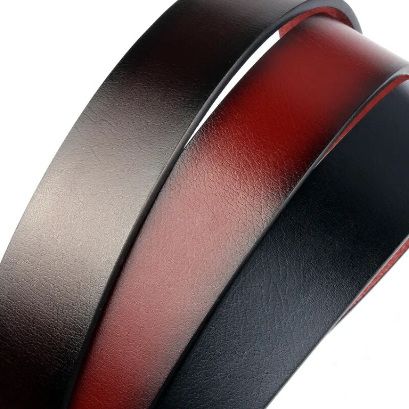 Men Belt High Quality PU Leather Strap Luxury Designer Brand