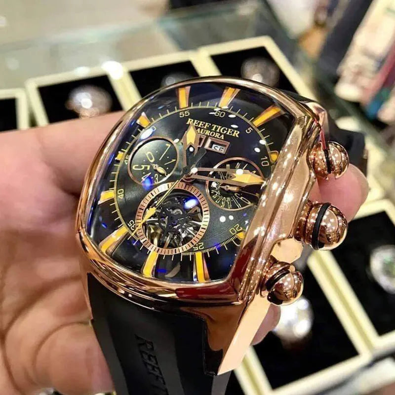 Grande montre de luxe de marque supérieure pour hommes