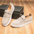 Men Vulcanize Loafers Solid Slip-on Sneakers Shoes