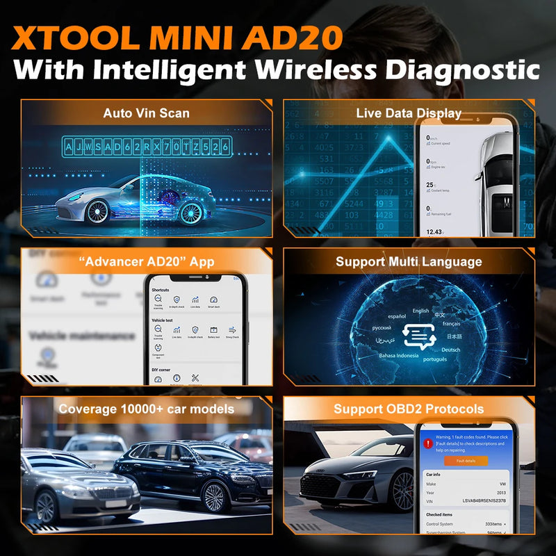 Scanner Diagnostica auto OBD2 Bluetooth 5.0