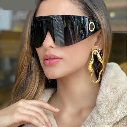 Übergroße Luxusmode-Sonnenbrille