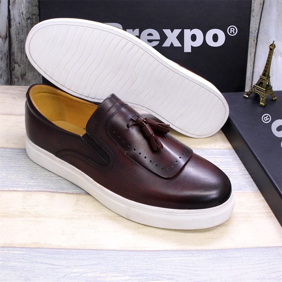 Leather Casual Shoes Tassels High-end