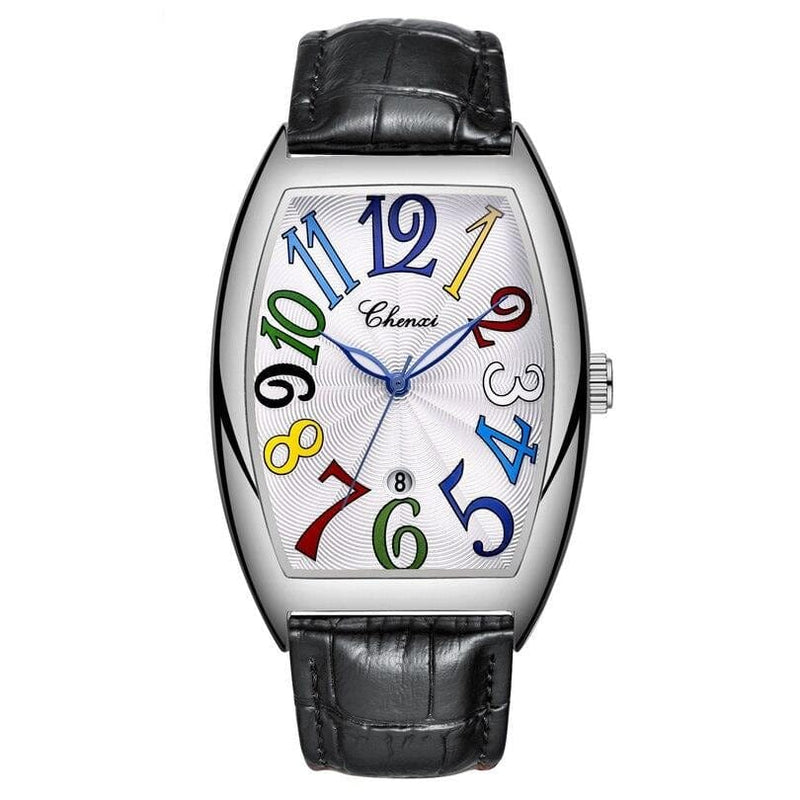 Business Clock Leather Strap Quartz Wristwatches Men Watch