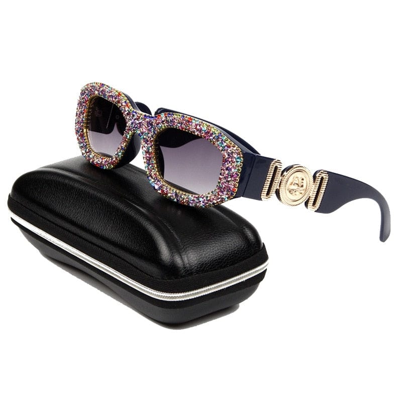 Luxury Crystal Square Sunglasses