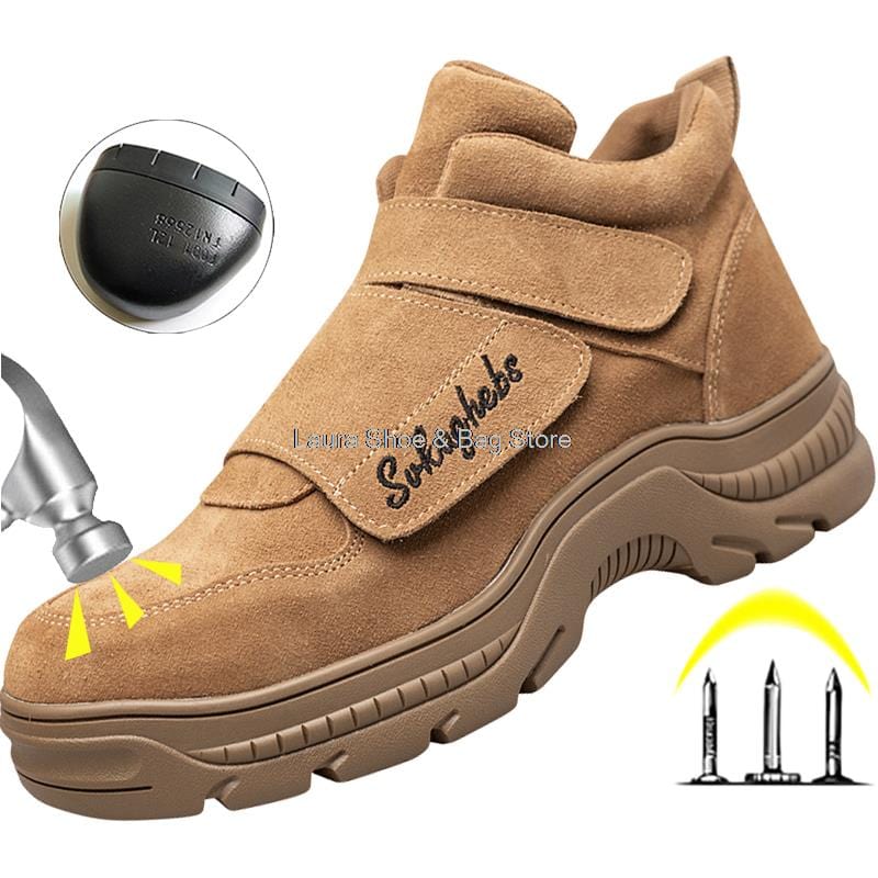 Men Boots High Top Winter Safety Shoes