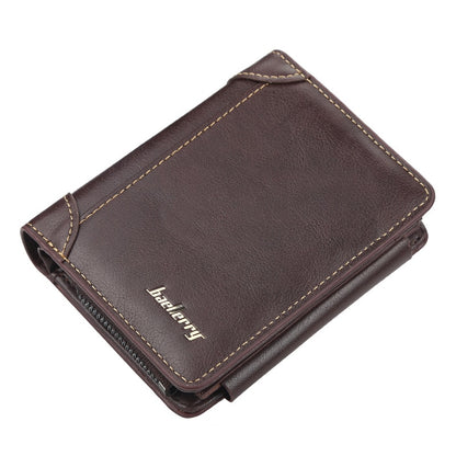 Leather Men Wallets High Quality Anti RFID