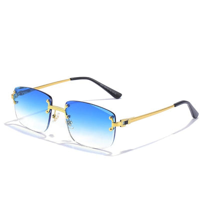 Randlose quadratische Sonnenbrille Herren TOP Qualität