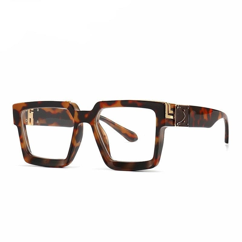 Men Anti Blue Light Eyewear Retro Clear Square Optical Spectacle Eyeglasses