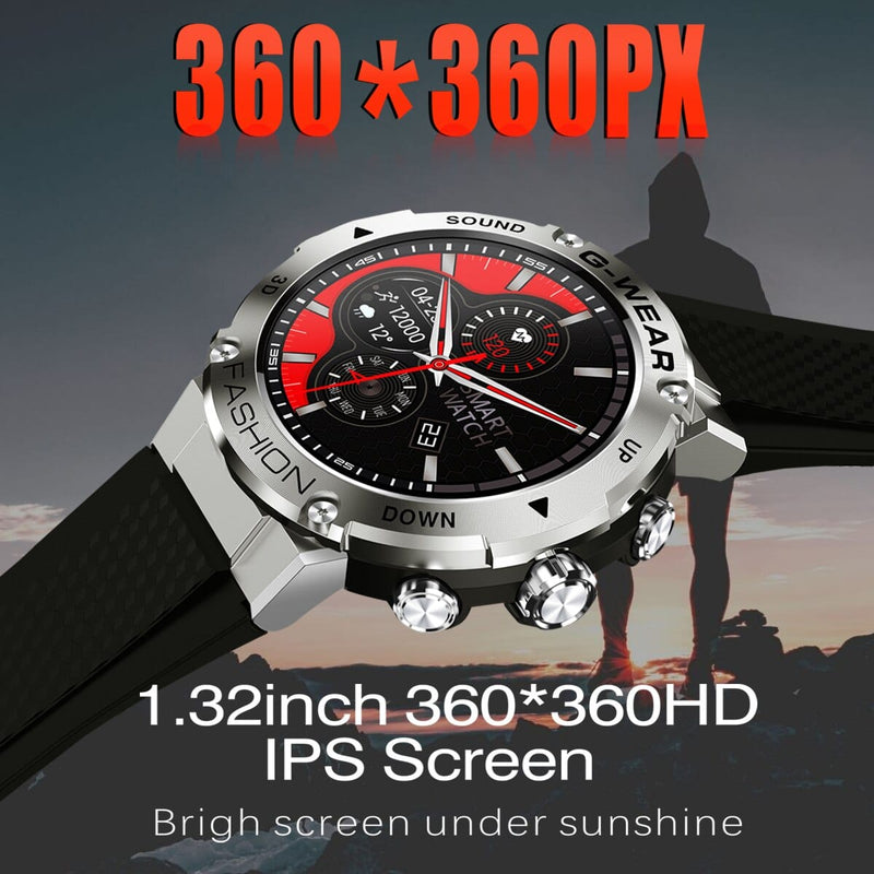 Montre intelligente 360 ​​* 360 résolution IPS Bluetooth