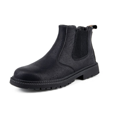 Safety Work Shoes for Men, Chelsea Steel Head Leather Indestructible