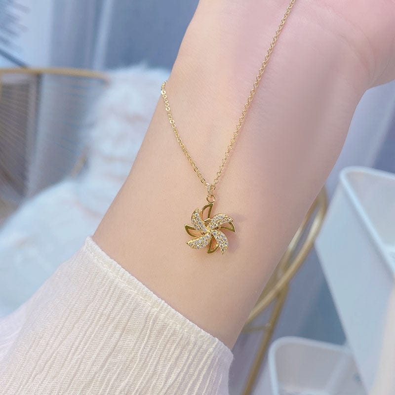 Real Gold Shine Light Women Necklace