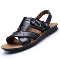 Men Leather Sandals Comfortable Outdoor Walking Footwear