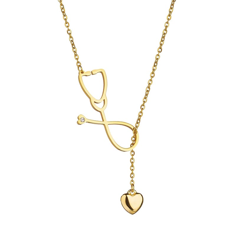 Heart Pendant Necklace Nurse Medical for Women