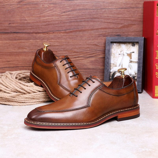 Genuine Leather Shoes Men