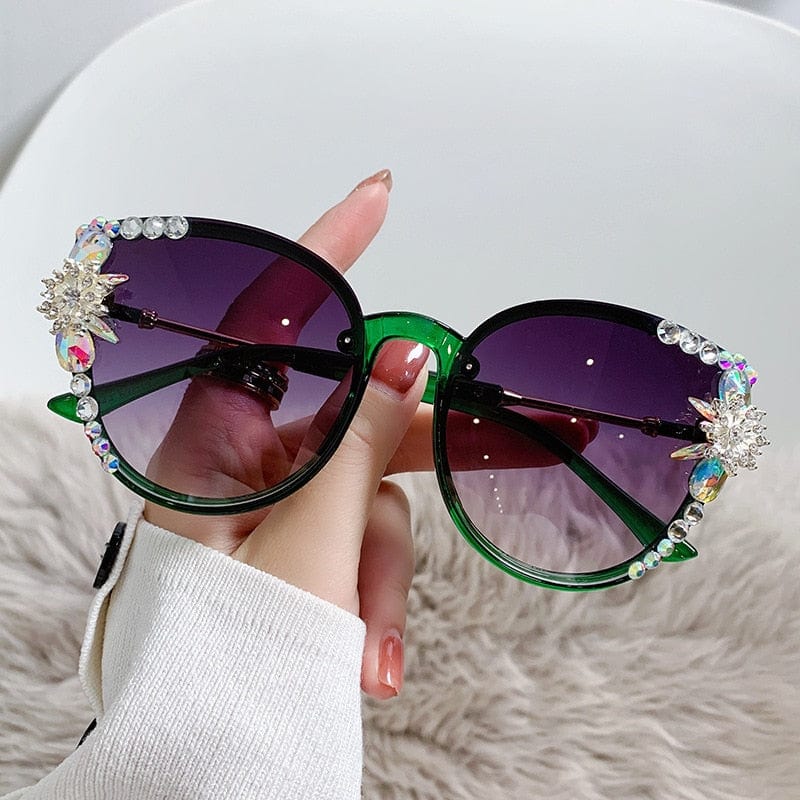 Women Cat Eye Round Sunglasses