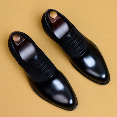 Genuine Cow Leather Brogue Oxford Shoes