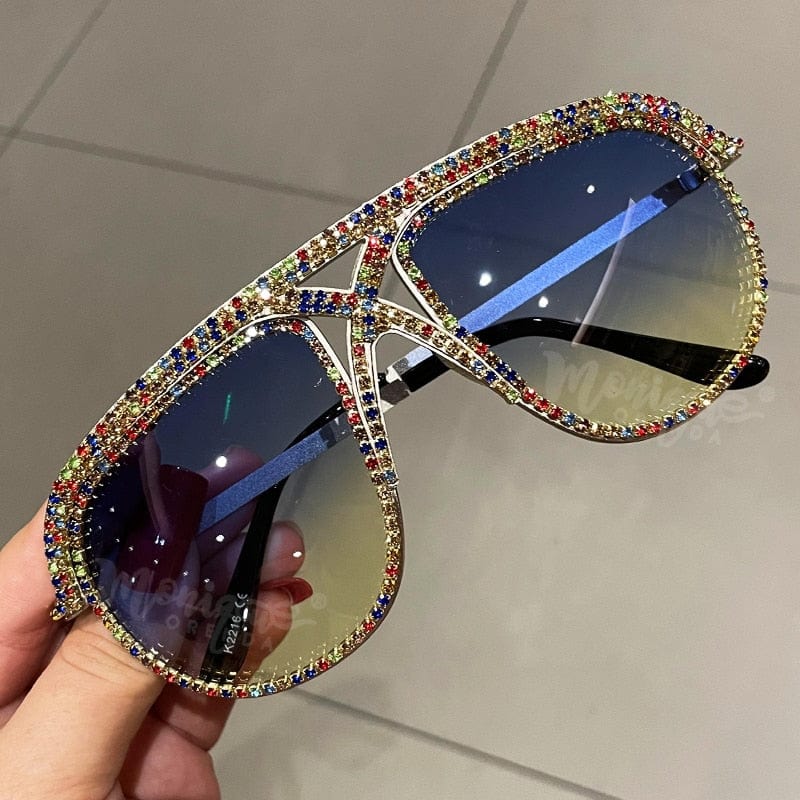 Übergroße Luxus-Sonnenbrille für Damen