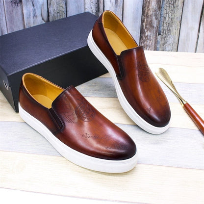 Leather Casual Shoes High-end Handmade