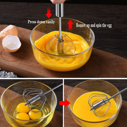 Handdruck-Halbautomatischer Eierschläger aus Edelstahl