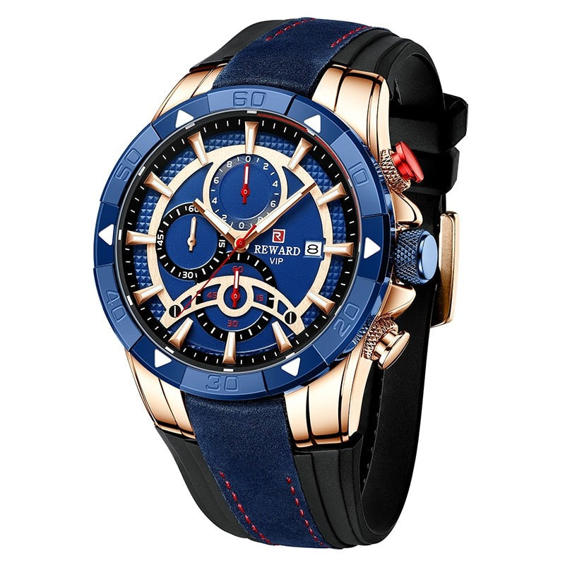 Quartz Wristwatch Silicone Band Waterproof Watches Luminous