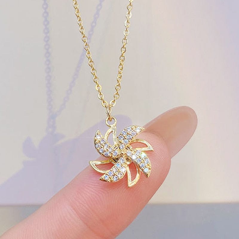 Real Gold Shine Light Women Necklace