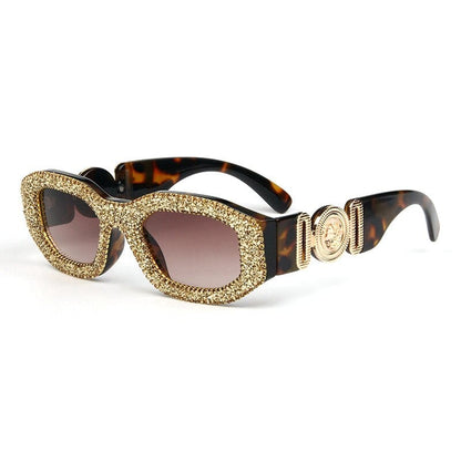 Luxury Crystal Square Sunglasses