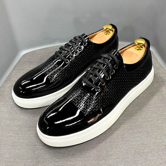 Office Patent Leather Oxfords Shoes High Quality
