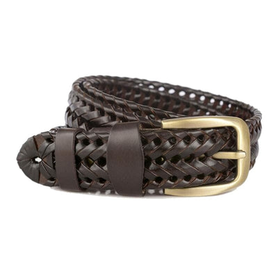 Leather Men Belt High Quality Alloy Pin Buckle
