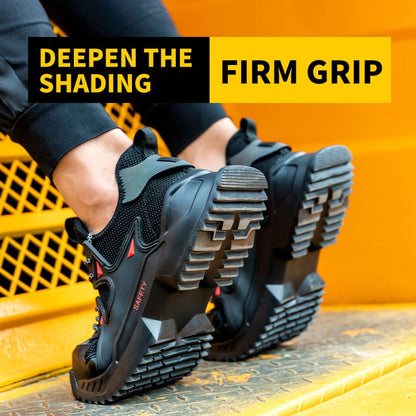 Chaussures de sécurité de travail pour hommes à embout d'acier