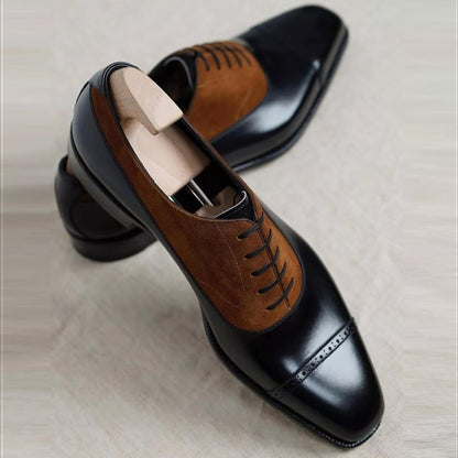 Business Pu Leather Handmade Men Dress Shoes