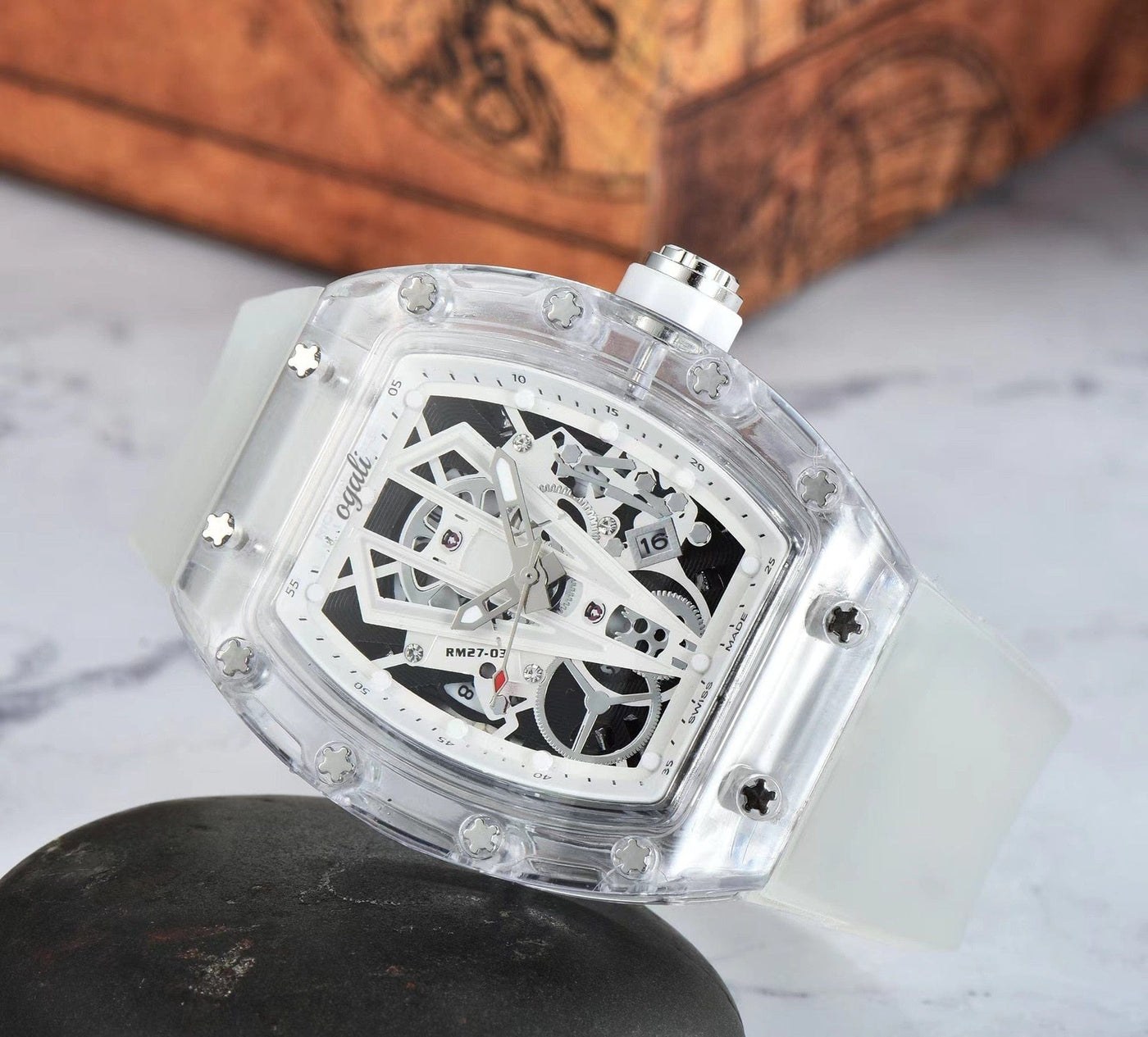 Silicone Band Sports Diamond Rhinestone Shaped Watches