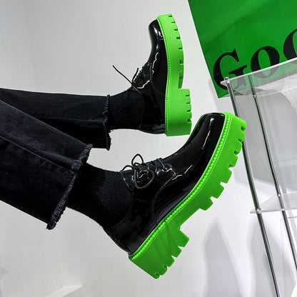 Herren-Derby-Schuhe aus echtem Leder mit quadratischer Zehenpartie