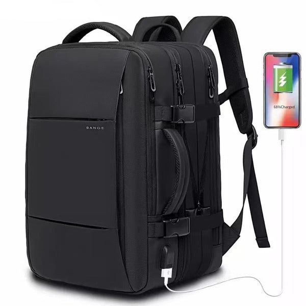Travel BackpackExpandable USB Bag Large Capacity