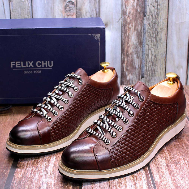 Genuine Cow Leather Men Business Shoes Lace Up