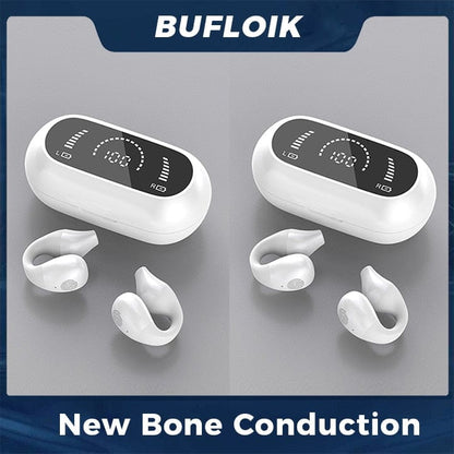 Auriculares inalámbricos de conducción ósea con clip para la oreja