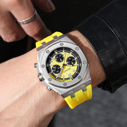 Silicone Strap Chronograph Watches Military Sport
