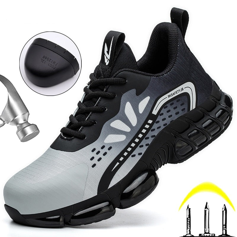 New Men Safety Shoes Puncture-Proof work Shoes Steel Toe