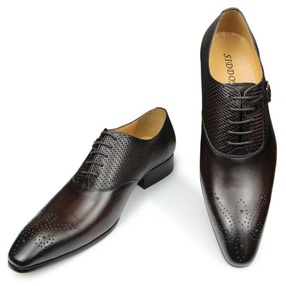 Chaussures de luxe en cuir véritable pour hommes