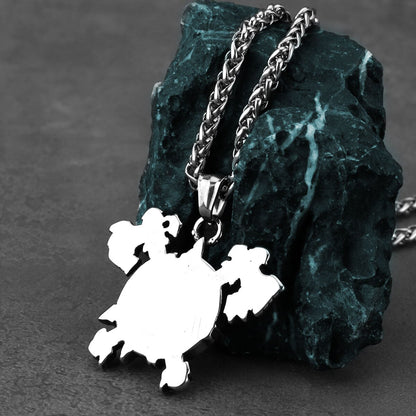 Ghost Double Axe Stainless Steel Necklace