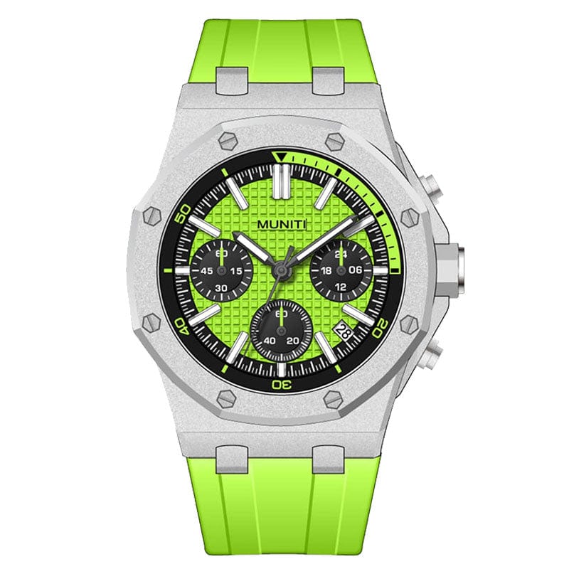 Silicone Strap Chronograph Watches Military Sport